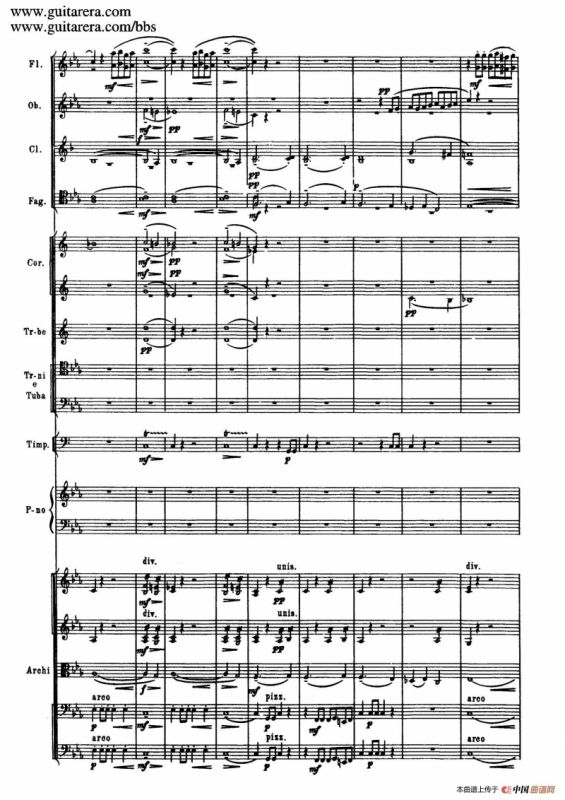 c小调第二钢琴协奏曲 Op.18（第一乐章总谱·P10——18）