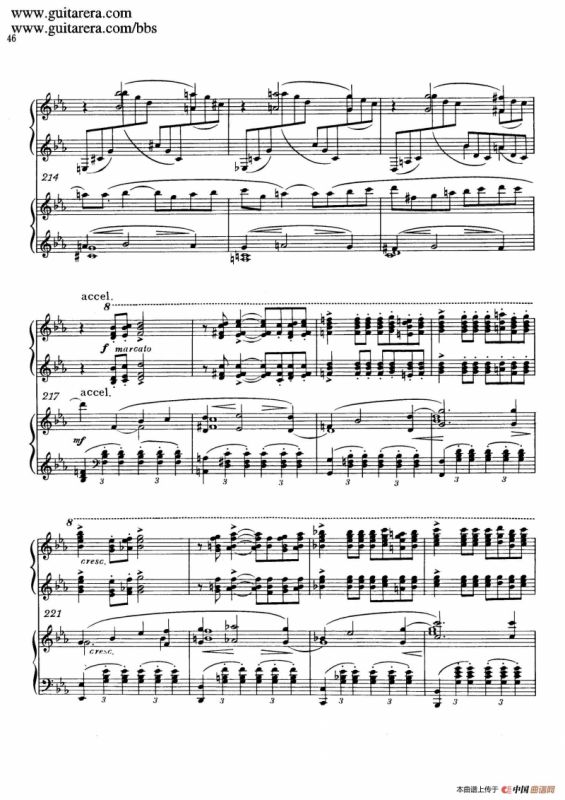 c小调第二钢琴协奏曲 Op.18（双钢琴·第一乐章）