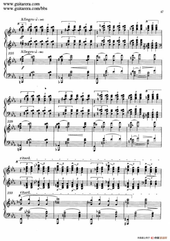 c小调第二钢琴协奏曲 Op.18（双钢琴·第一乐章）