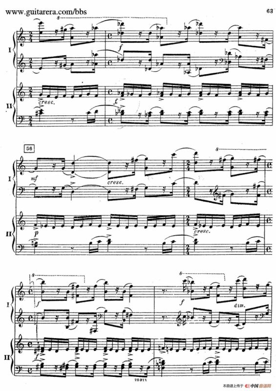 Rhapsody On A Theme Of Paganini Op.43（帕格尼尼主题狂想曲·双钢琴）（P61——87）