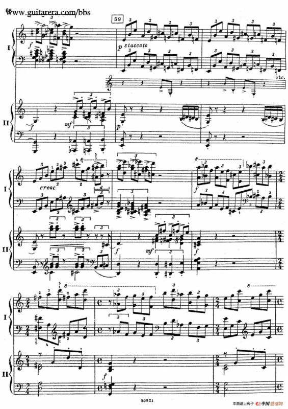 Rhapsody On A Theme Of Paganini Op.43（帕格尼尼主题狂想曲·双钢琴）（P61——87）
