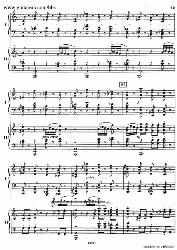 Rhapsody On A Theme Of Paganini Op.43（帕格尼尼主题狂想曲·双钢琴）（P61——87）