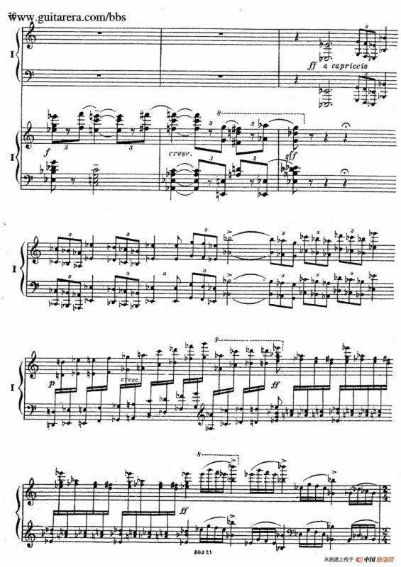 Rhapsody On A Theme Of Paganini Op.43（帕格尼尼主题狂想曲·双钢琴）（P61——87）