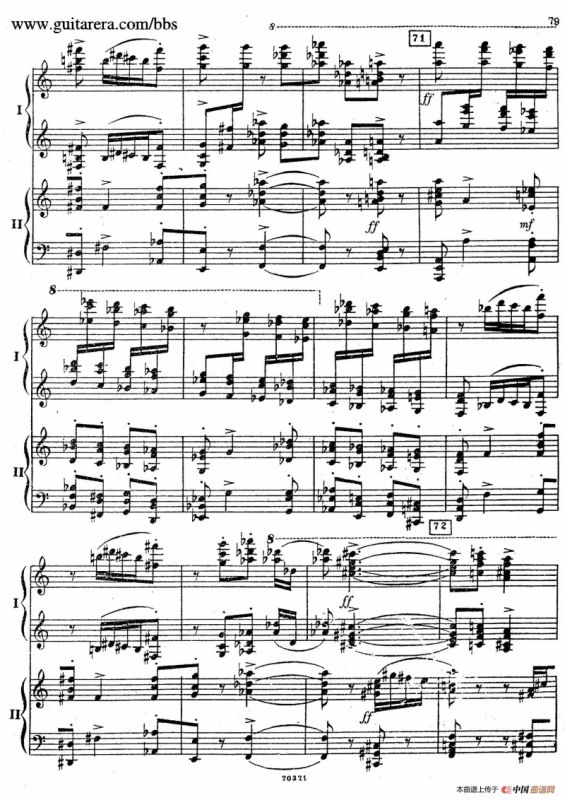 Rhapsody On A Theme Of Paganini Op.43（帕格尼尼主题狂想曲·双钢琴）（P61——87）