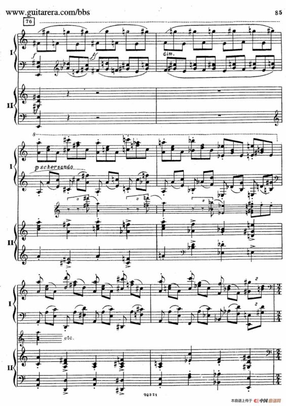 Rhapsody On A Theme Of Paganini Op.43（帕格尼尼主题狂想曲·双钢琴）（P61——87）