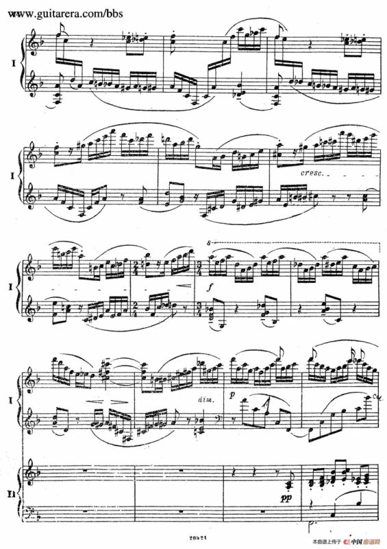 Rhapsody On A Theme Of Paganini Op.43（帕格尼尼主题狂想曲·双钢琴）（P41——60）