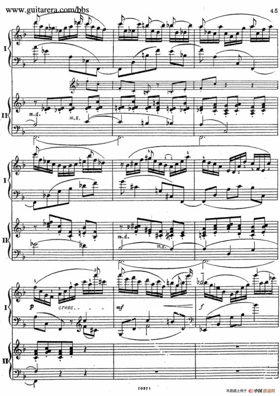 Rhapsody On A Theme Of Paganini Op.43（帕格尼尼主题狂想曲·双钢琴）（P41——60）