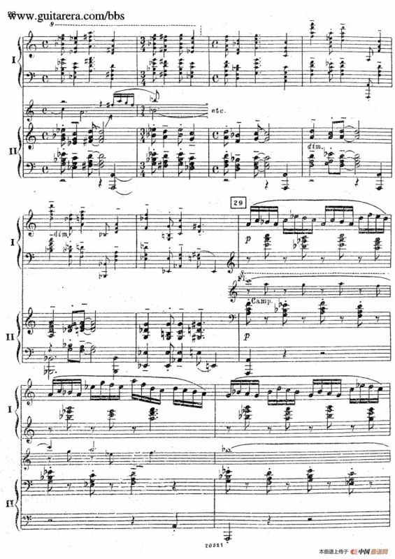 Rhapsody On A Theme Of Paganini Op.43（帕格尼尼主题狂想曲·双钢琴）（P21——40）