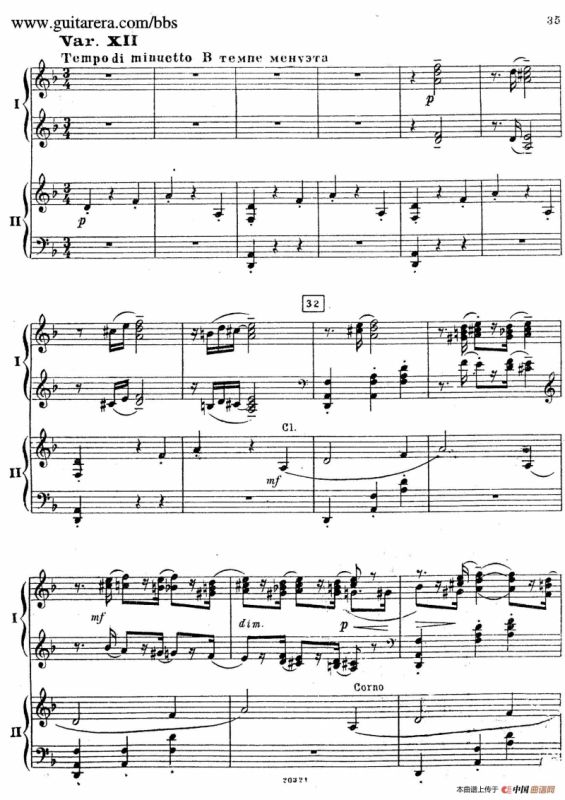 Rhapsody On A Theme Of Paganini Op.43（帕格尼尼主题狂想曲·双钢琴）（P21——40）