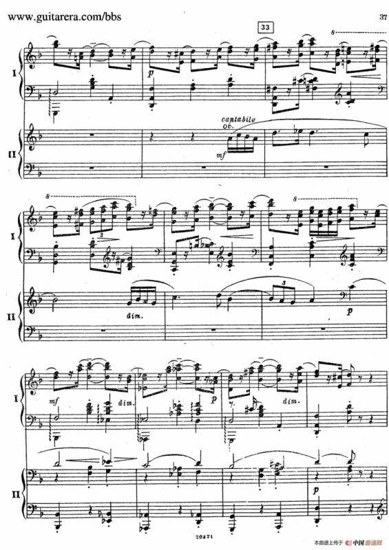 Rhapsody On A Theme Of Paganini Op.43（帕格尼尼主题狂想曲·双钢琴）（P21——40）