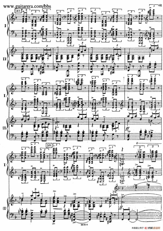 Rhapsody On A Theme Of Paganini Op.43（帕格尼尼主题狂想曲·双钢琴）（P21——40）