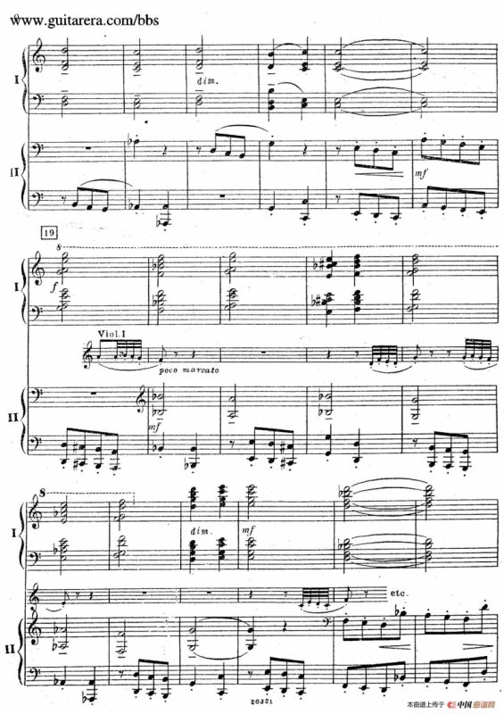 Rhapsody On A Theme Of Paganini Op.43（帕格尼尼主题狂想曲·双钢琴）（P1——20）