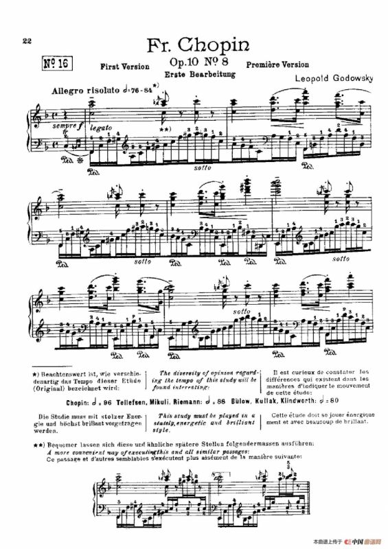 53首以肖邦练习曲为素材而作的练习曲（No.16）