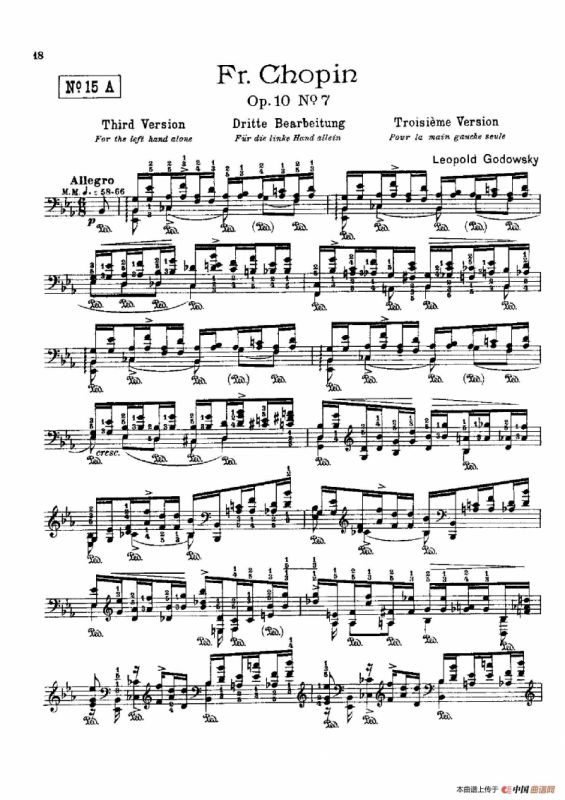 53首以肖邦练习曲为素材而作的练习曲（No.15A）