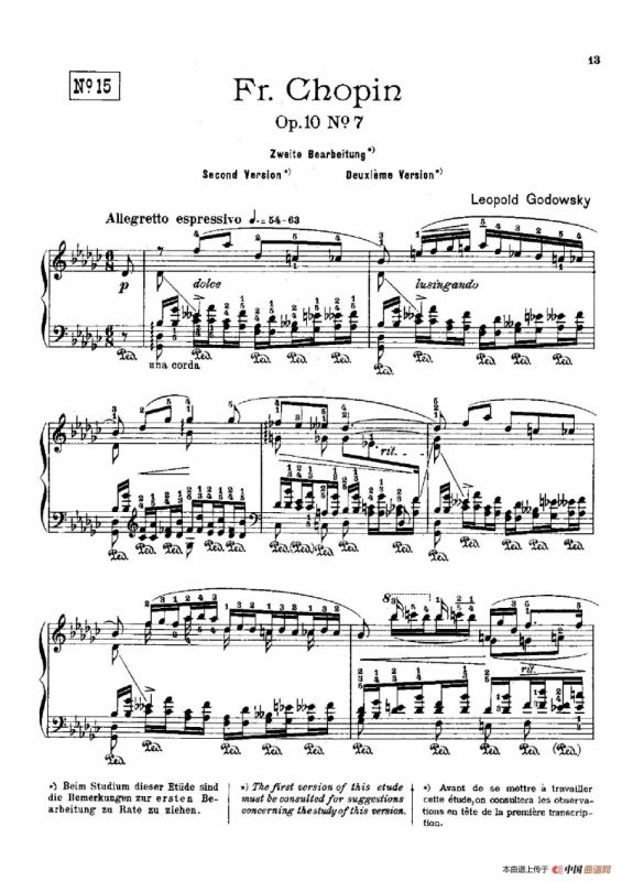 53首以肖邦练习曲为素材而作的练习曲（No.15）