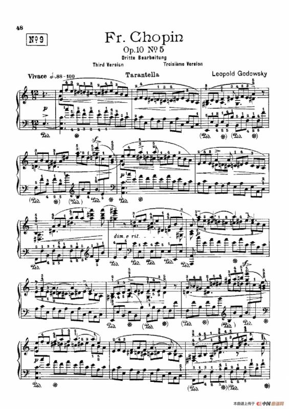 53首以肖邦练习曲为素材而作的练习曲（No.9）