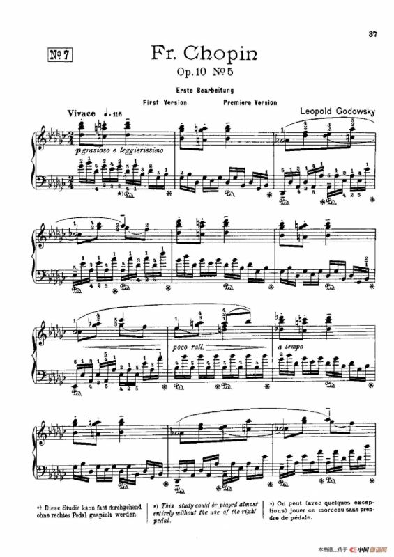 53首以肖邦练习曲为素材而作的练习曲（No.7）