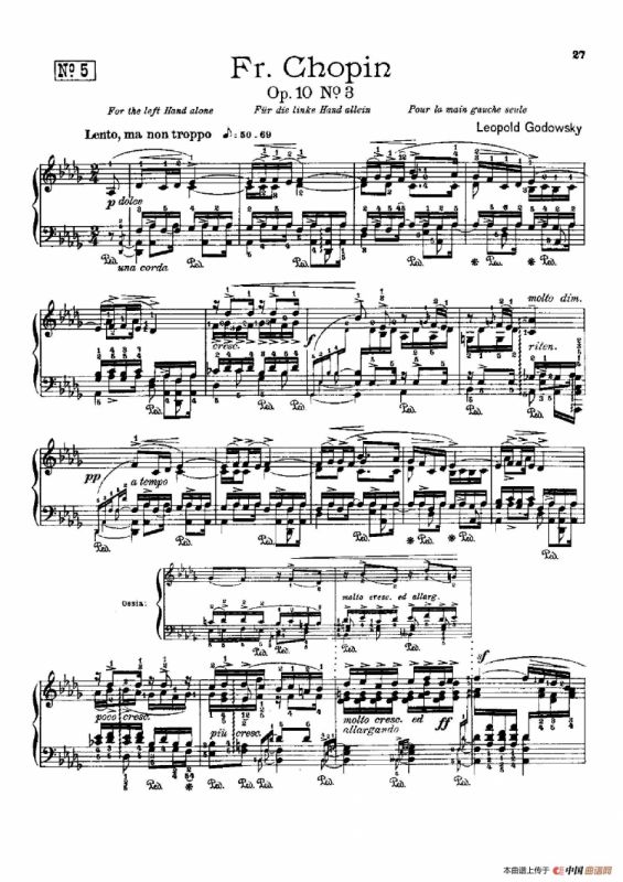 53首以肖邦练习曲为素材而作的练习曲（No.5）