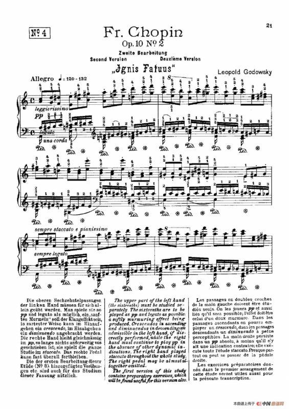 53首以肖邦练习曲为素材而作的练习曲（No.4）