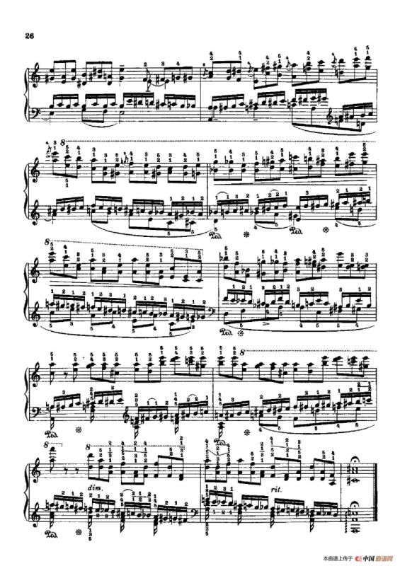 53首以肖邦练习曲为素材而作的练习曲（No.4）