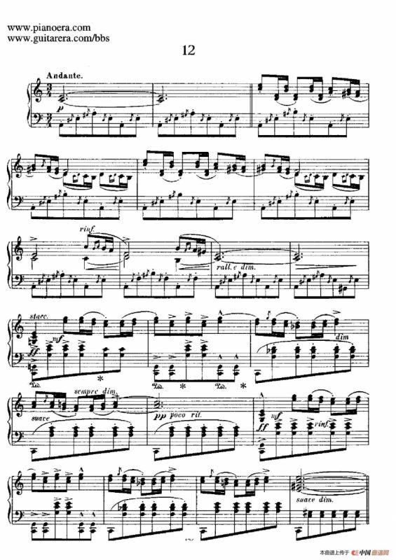 12 Spanish Danses Op.37（12首西班牙舞曲·12）
