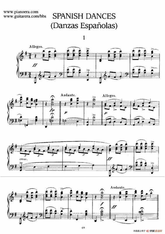 12 Spanish Danses Op.37（12首西班牙舞曲·1）