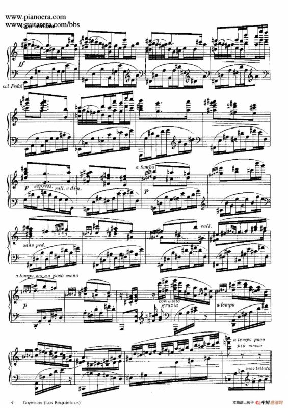 Goyescas（戈雅之画）（1. 爱的告白 Los Requiebros）