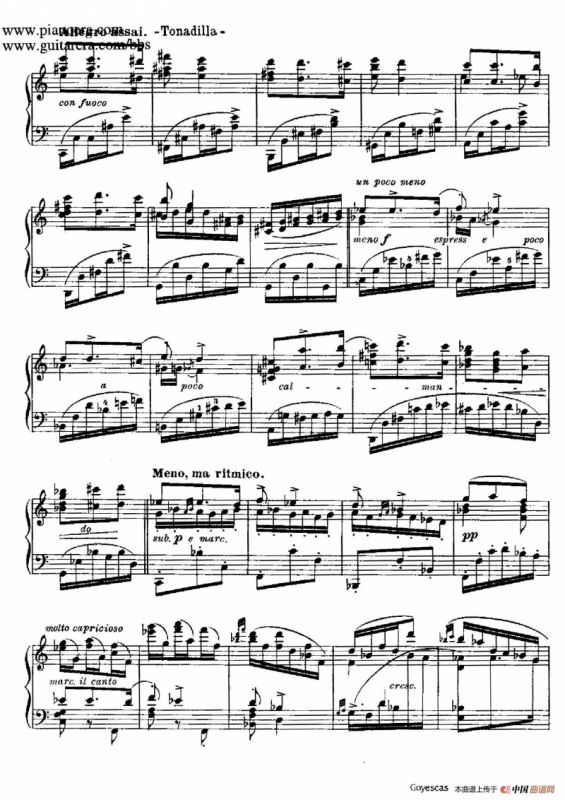 Goyescas（戈雅之画）（1. 爱的告白 Los Requiebros）