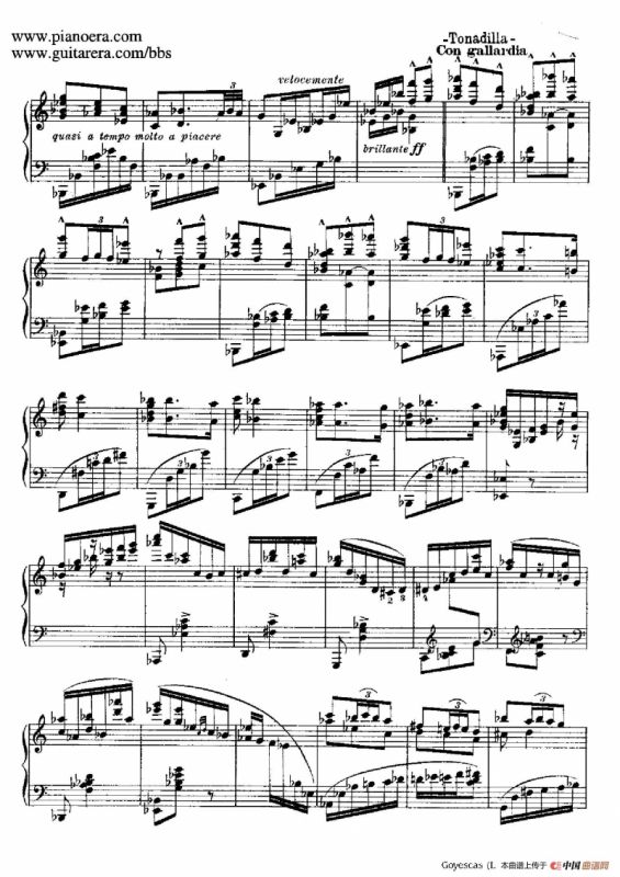 Goyescas（戈雅之画）（1. 爱的告白 Los Requiebros）