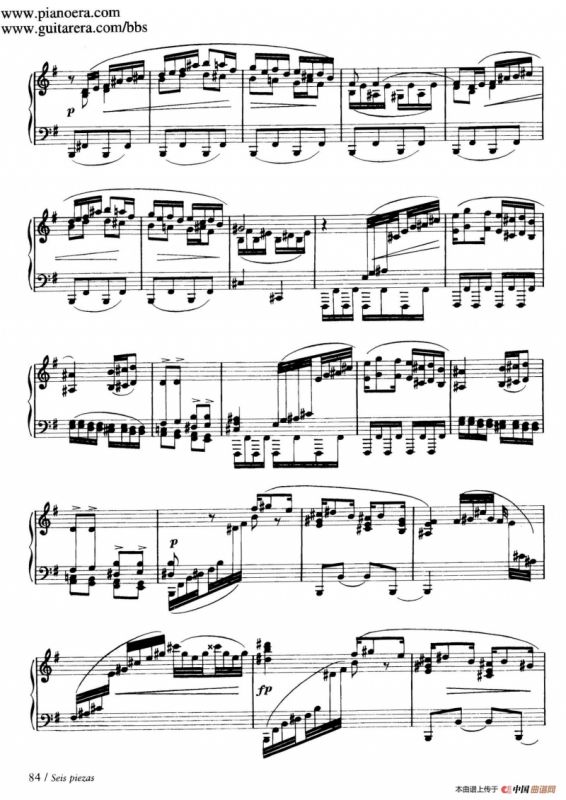 Six Pieces on Spanish Folksongs H.125（6首西班牙民谣小品·4. 巴斯克舞曲 Vascongada）