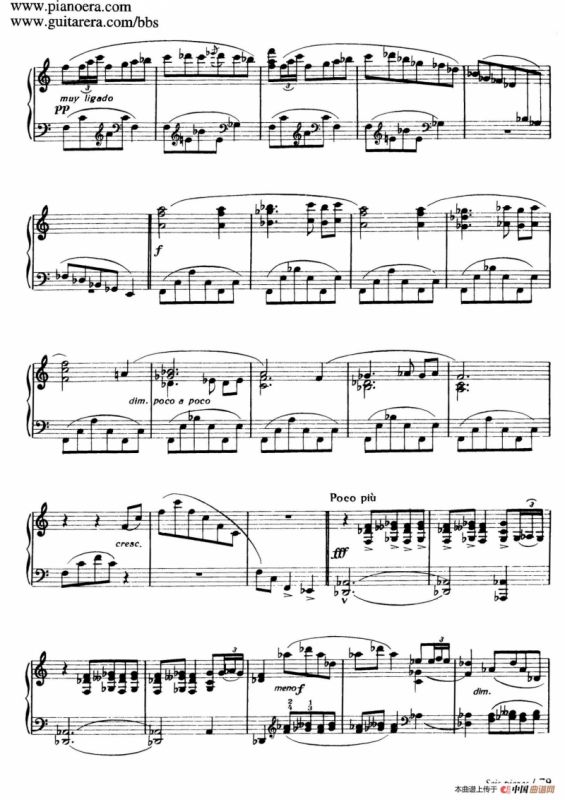 Six Pieces on Spanish Folksongs H.125（6首西班牙民谣小品·3. 节日的回忆 Ecos de la parranda）