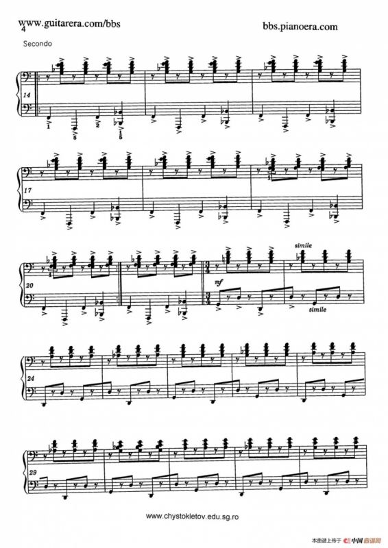 Sabre Dance（马刀舞曲）（四手联弹版）