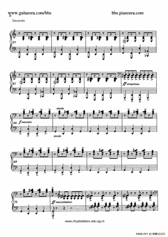 Sabre Dance（马刀舞曲）（四手联弹版）