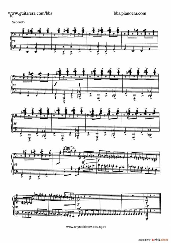 Sabre Dance（马刀舞曲）（四手联弹版）