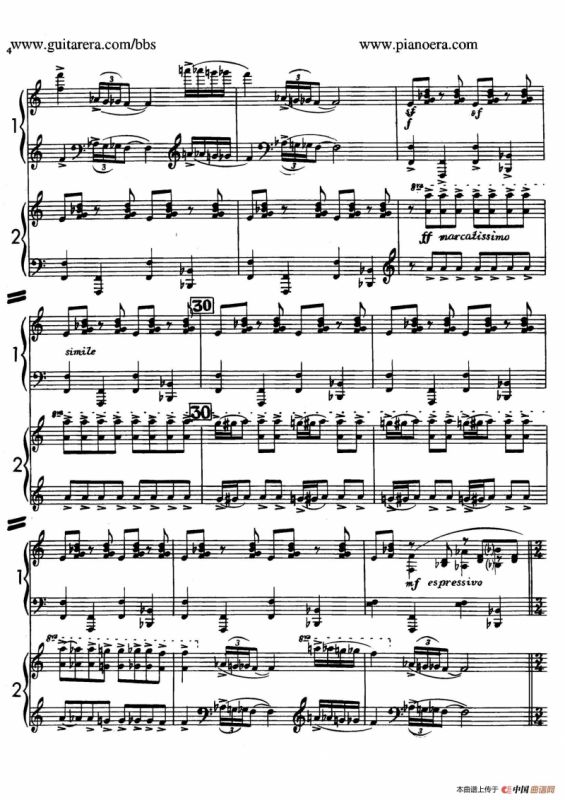 Sabre Dance（马刀舞曲）（双钢琴版）