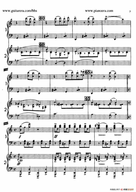 Sabre Dance（马刀舞曲）（双钢琴版）