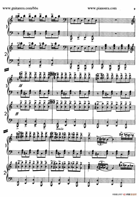 Sabre Dance（马刀舞曲）（双钢琴版）