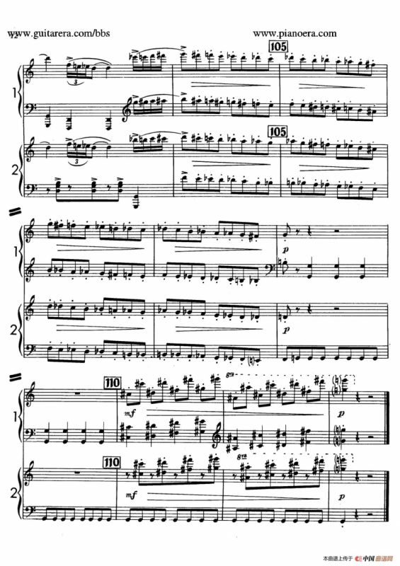 Sabre Dance（马刀舞曲）（双钢琴版）