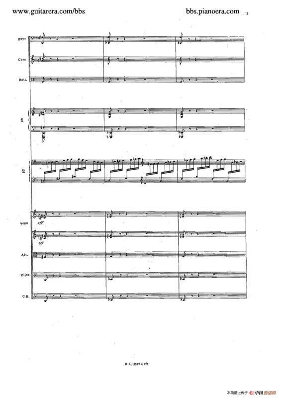 Concerto for 2 Pianos in d Minor（d小调双钢琴协奏曲·总谱）