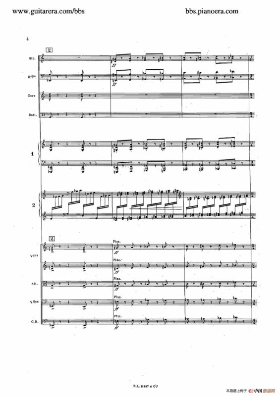 Concerto for 2 Pianos in d Minor（d小调双钢琴协奏曲·总谱）