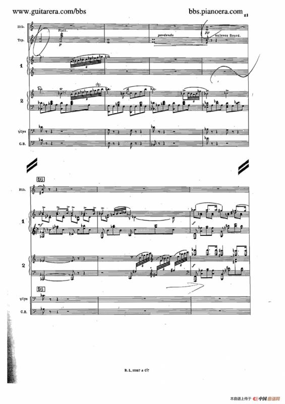 Concerto for 2 Pianos in d Minor（d小调双钢琴协奏曲·总谱）