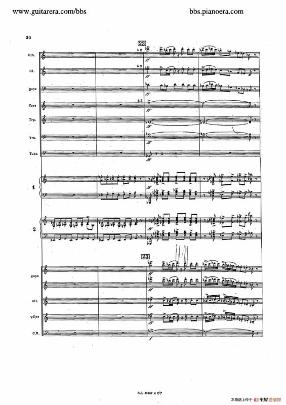 Concerto for 2 Pianos in d Minor（d小调双钢琴协奏曲·总谱）