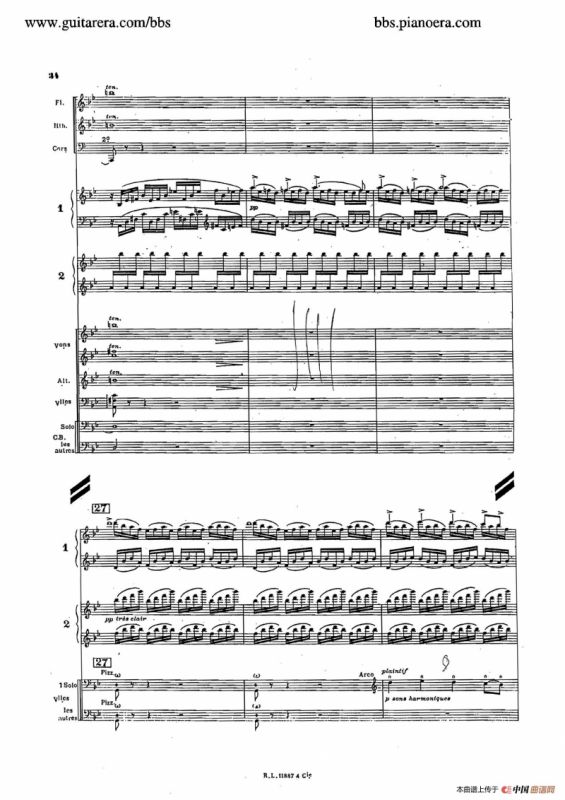 Concerto for 2 Pianos in d Minor（d小调双钢琴协奏曲·总谱）