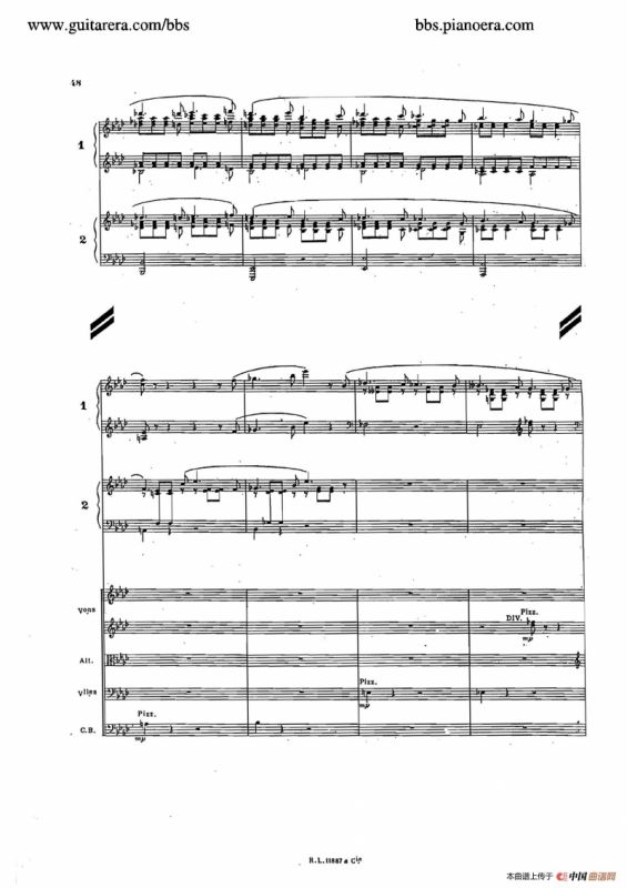 Concerto for 2 Pianos in d Minor（d小调双钢琴协奏曲·总谱）