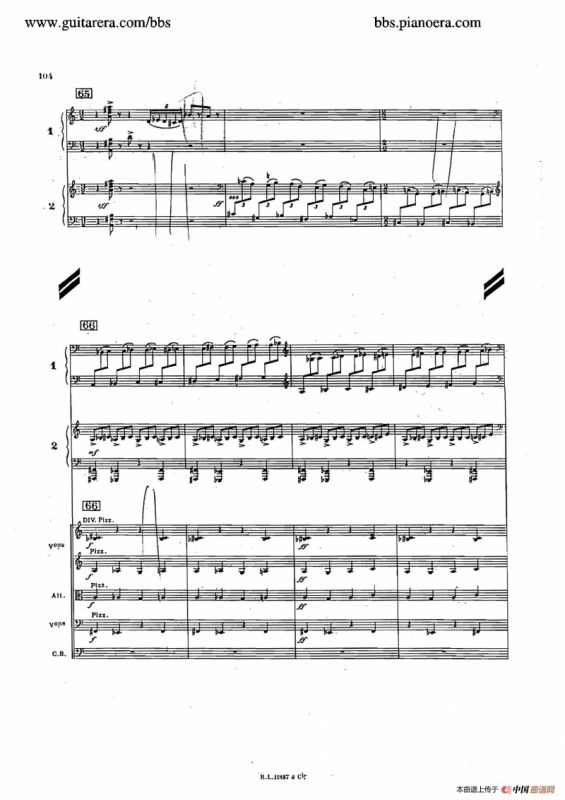 Concerto for 2 Pianos in d Minor（d小调双钢琴协奏曲·总谱）