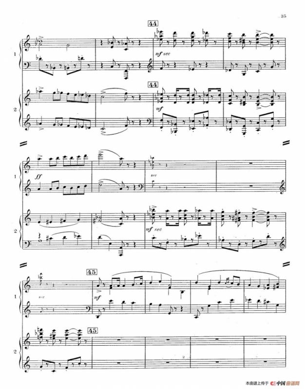 Concerto for 2 Pianos in d Minor（d小调双钢琴协奏曲· 第三乐章）