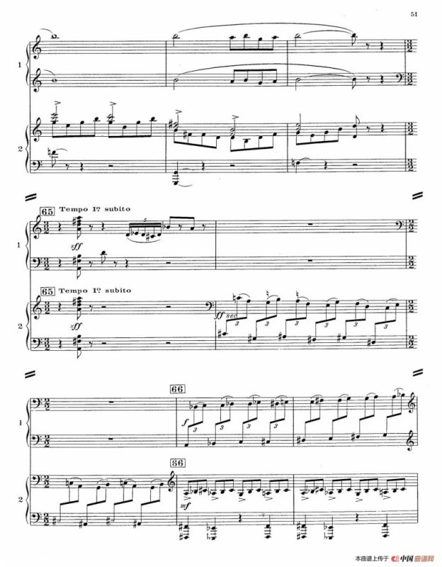 Concerto for 2 Pianos in d Minor（d小调双钢琴协奏曲· 第三乐章）