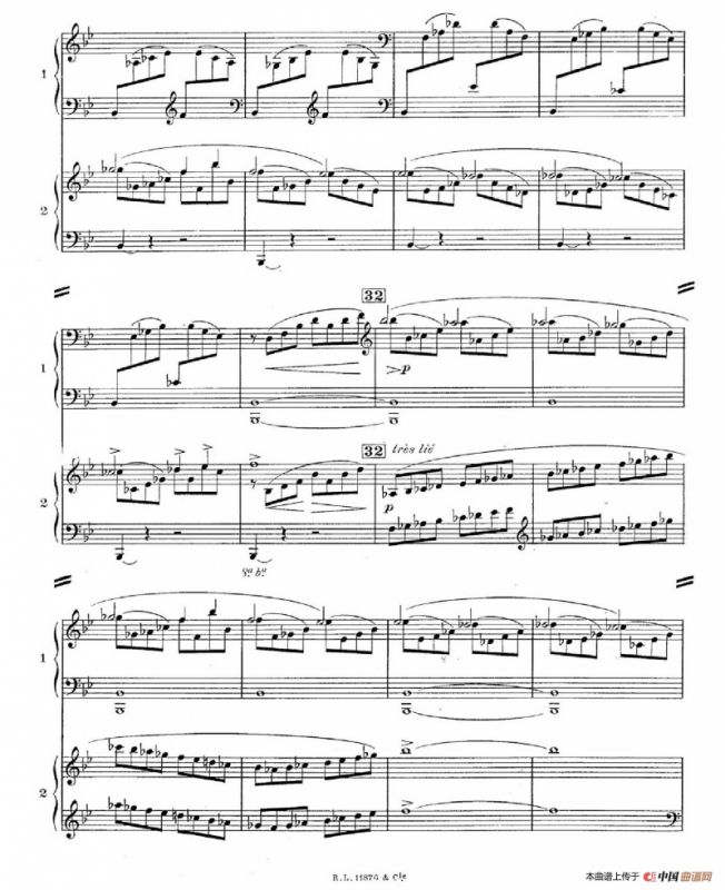 Concerto for 2 Pianos in d Minor（d小调双钢琴协奏曲· 第二乐章）