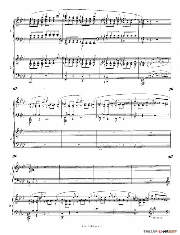 Concerto for 2 Pianos in d Minor（d小调双钢琴协奏曲· 第二乐章）