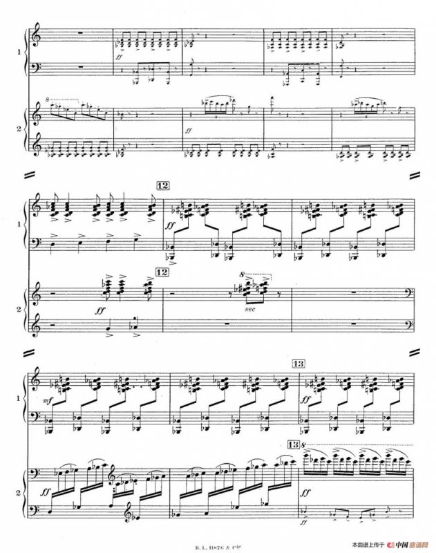 Concerto for 2 Pianos in d Minor（d小调双钢琴协奏曲· 第一乐章）